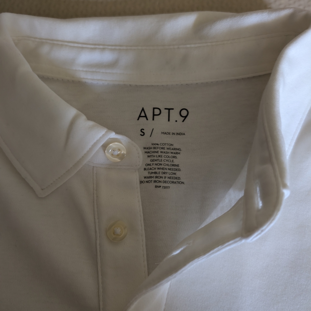 Apt. 9 White Casual Button Down Shirt